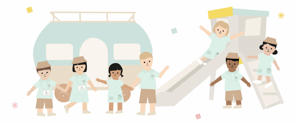 Trehaus Graphics Showing children playing
